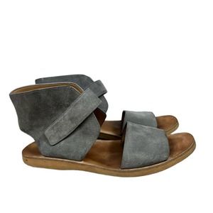 Gray Suede Women's Sandals